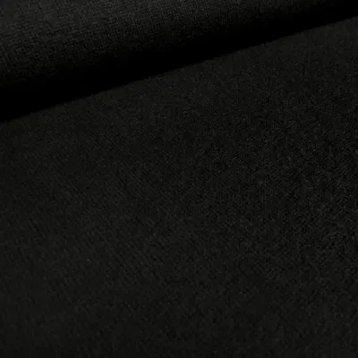 Fabric Ital. knitted fabric 100% merino wool uni black dress fabric children's fabric merino knit fabric merino fabric