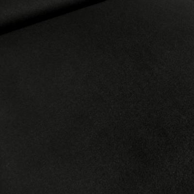 Stoff Ital. Strickstoff 100% Merino Wolle uni schwarz Kleiderstoff Kinderstoff Merinostrickstoff Merinostoff