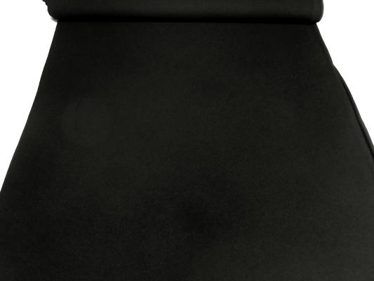 Stoff Ital. Strickstoff 100% Merino Wolle uni schwarz Kleiderstoff Kinderstoff Merinostrickstoff Merinostoff