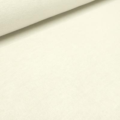 Stoff Ital. Strickstoff aus 100% Merinowolle uni wollweiß Kleiderstoff Kinderstoff