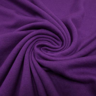 Stoff Ital. Strickstoff aus 100% Merinowolle uni violett lila Kleiderstoff Kinderstoff Merinostrickstoff Wollstrick