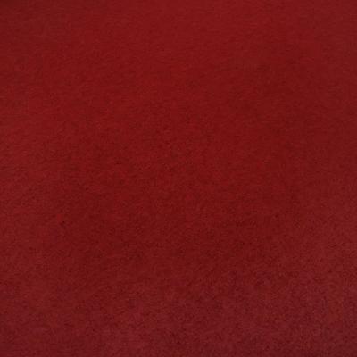 Fabric Italian merino fine boiled wool Loden made from 100% merino wool, plain wine red, burgundy red, dress fabric, coat fabric