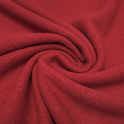 Stoff Ital. leichter Merino Feinwalk Walkloden aus 100% Merinowolle uni rot 2 Kleiderstoff Mantelstoff Wollstoff