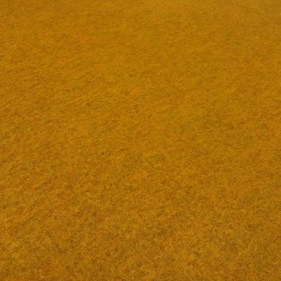 Fabric Ital. merino fine whalecloth 100% merino wool uni curry mustard yellow dress fabric coat fabric