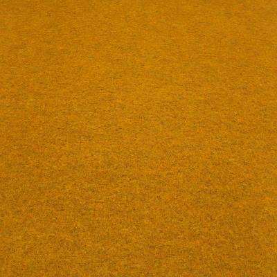 Fabric Ital. merino fine whalecloth 100% merino wool uni curry mustard yellow dress fabric coat fabric