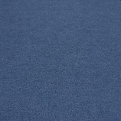Fabric heavy italian doubleface 100% merino knit fabric uni jeans blue melange dress fabric coat fabric decoration fabric
