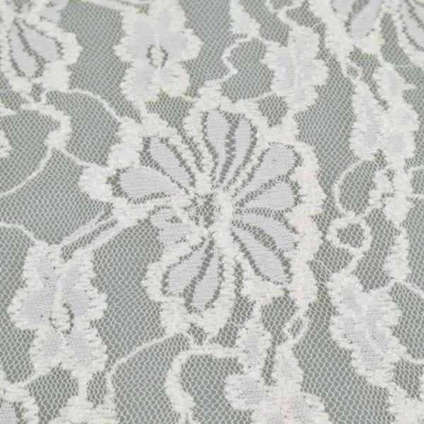Fabric stretch lace lace fabric with floral pattern off-white dress fabric blouse fabric wedding fabric