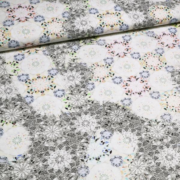 Stoff Viskose Jersey Mandala Blumenmuster ecrú gelb grün rot bunt Kleiderstoffrinowolle,curry,senf,gelb,Wolle,Wollstrick,Italienischer Merinostrick,Kleiderstoff,Jersey,Merinostoff