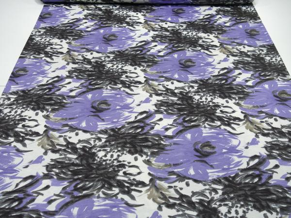 stoff-viskose-jersey-mit-blumen-abstrakt-design-weiss-flieder-lavendel-grau-kleiderstoff