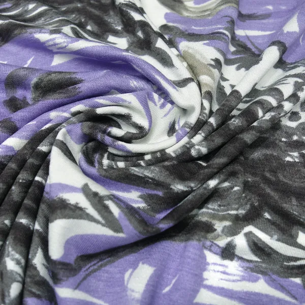 stoff-viskose-jersey-mit-blumen-abstrakt-design-weiss-flieder-lavendel-grau-kleiderstoff