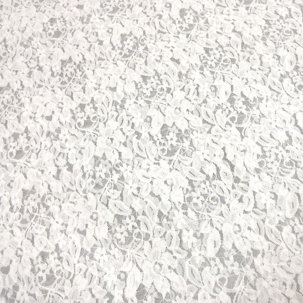 Fabric Lace Lace fabric with floral pattern cream white off-white wool white Dress fabric Wedding fabric