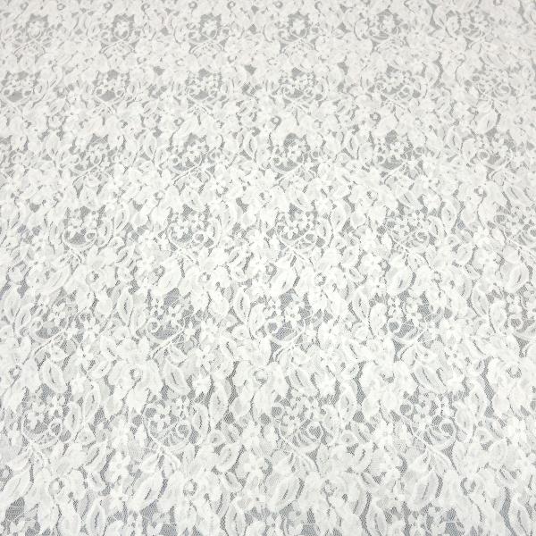 Fabric Lace Lace fabric with floral pattern cream white off-white wool white Dress fabric Wedding fabric
