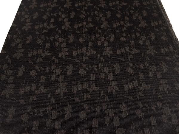 Stoff Jacquard Jackenstoff Blumen Blätter Design braun schwarz Kleiderstoff Kostümstoff