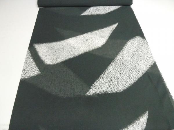 Stoff Viskose Chiffon Georgette mit abstrakten Design Druck grau weiß Blusenstoff Kleiderstoff