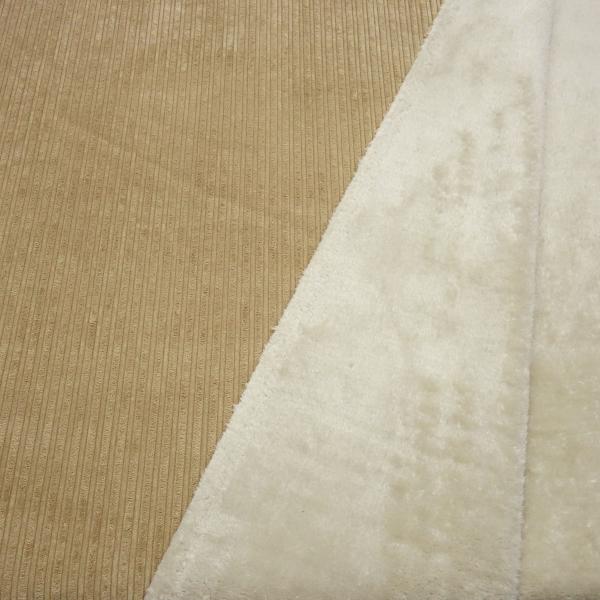 Corduroy fabric with faux fur side beige wide corduroy jacket fabric