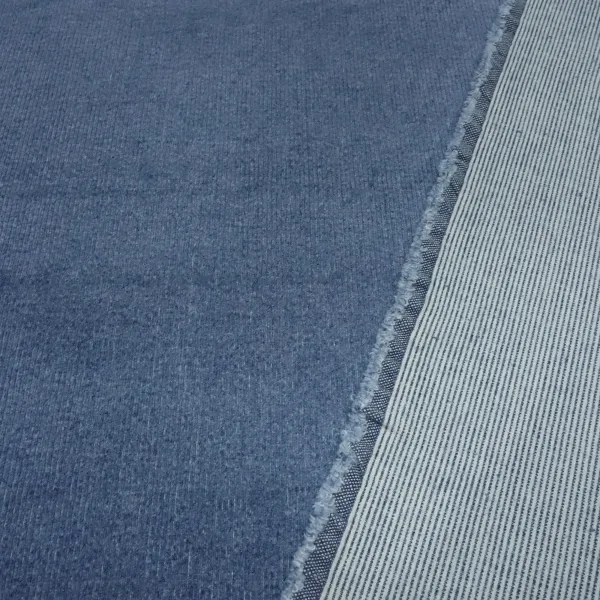 Fabric Cotton Stretch Denim Corduroy Denim Blue Melange Trouser Fabric Dress Fabric Children's Fabric