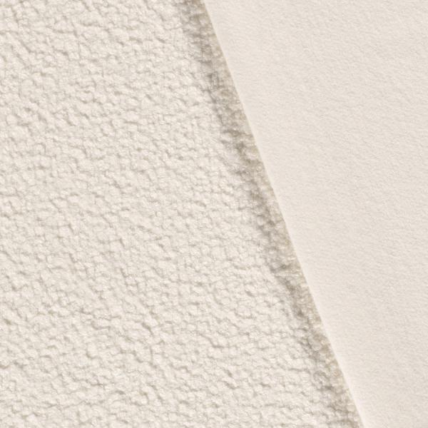Stoff schwerer Bouclé Mantelstoff Kleiderstoff wollweiß creme ecrú Dekostoff