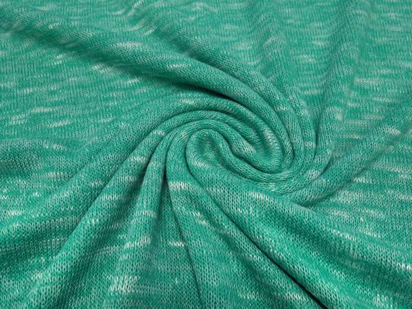 Fabric light knit fabric green melange dress fabric blouse fabric