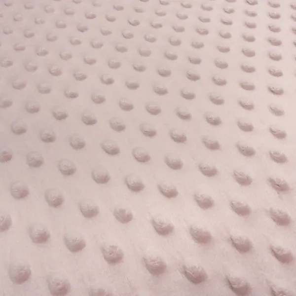 Fabric fluffy cuddly fleece Minky with 3D Bubbels Boppel points design old pink children's fabric dress fabric