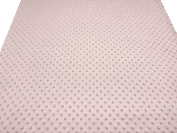 Stoff Flausch Kuschel Fleece Minky mit 3D Bubbels Boppel Punkte Design altrosa rosa Kinderstoff Kleiderstoff