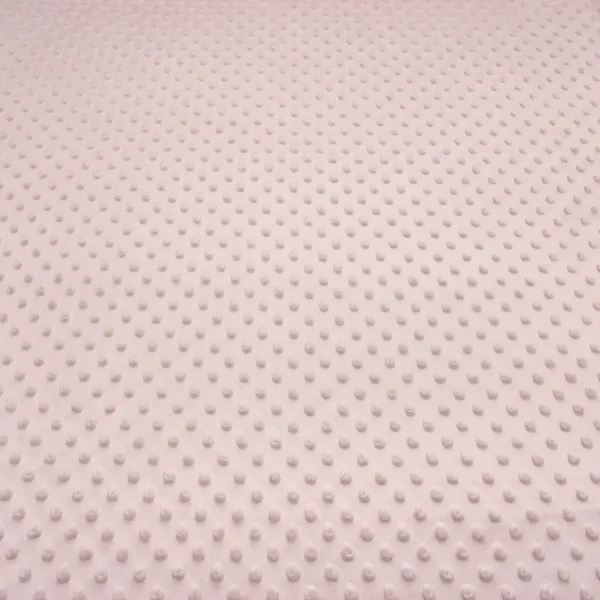 Fabric fluffy cuddly fleece Minky with 3D Bubbels Boppel points design old pink children's fabric dress fabric