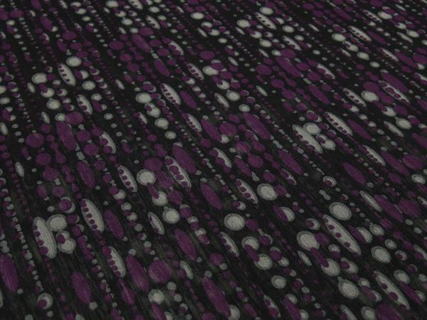 Fabric chiffon crepe crepe blouse fabric dress fabric with beads dots stripes design black gray purple