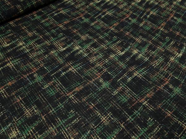 Fabric chiffon blouse fabric dress fabric with abstract design black green beige rust