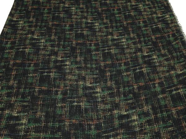 Fabric chiffon blouse fabric dress fabric with abstract design black green beige rust