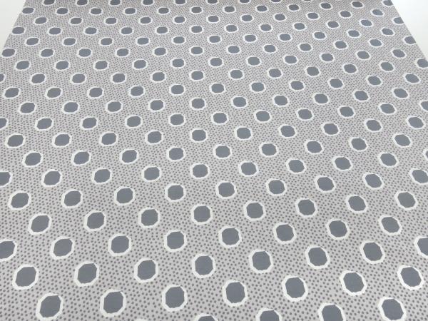 Fabric sweatshirt fabric soft brushed inside with dots dots design gray light gray white dress fabric children's fabric hoodie fabric