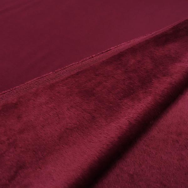 Sweatshirt fabric alpine fleece reverse side dark red bordeaux plain dress fabric children's fabric hoodie fabric