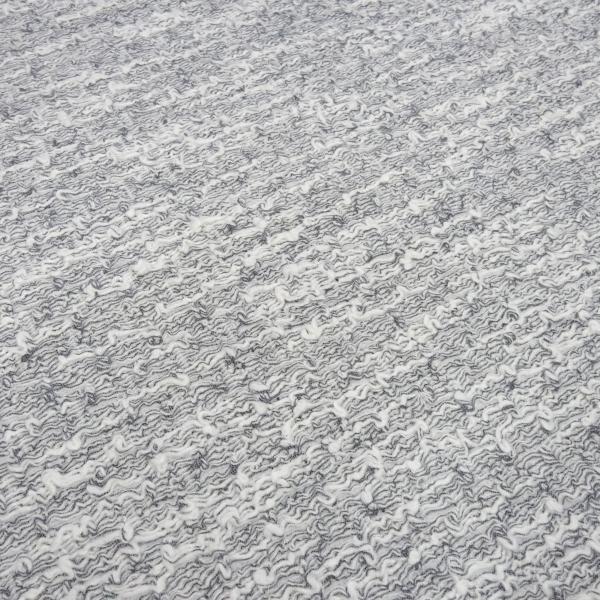 Stoff Strickstoff weiß grau gemustert mit Stretchanteil Jackenstoff Mantelstoff Kleiderstoff