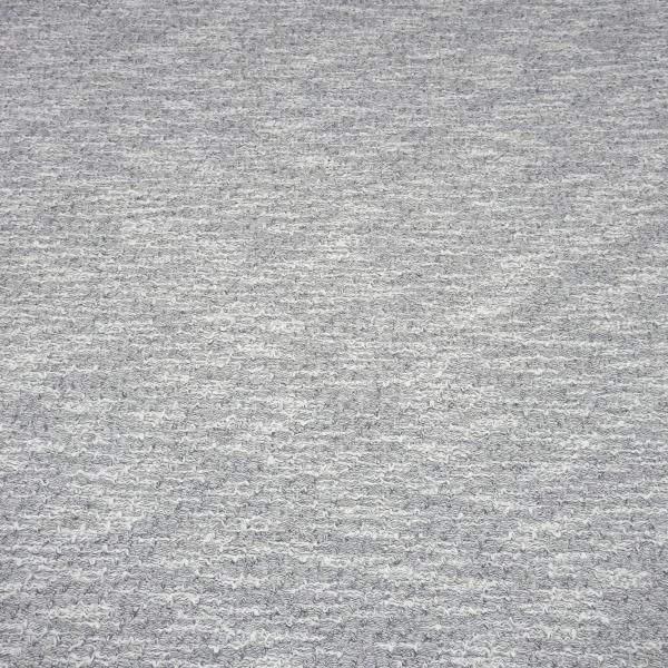 Stoff Strickstoff weiß grau gemustert mit Stretchanteil Jackenstoff Mantelstoff Kleiderstoff