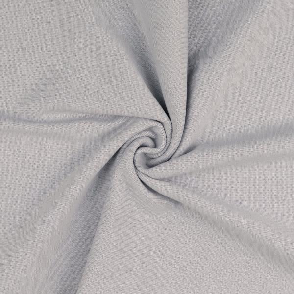 Stoff Baumwolle Stretch Bündchen Schlauchware 34/68 cm hellgrau Bündchenware
