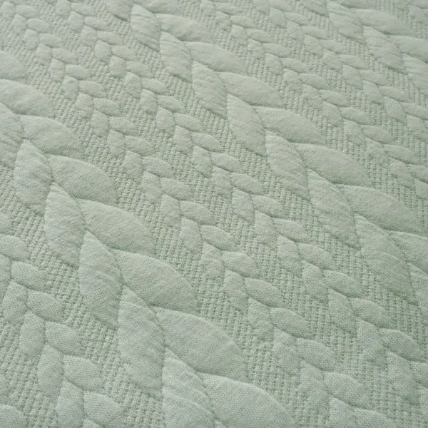 Stoff Zopfstrick Jacquard Zopfmuster Jersey Meterware uni einfarbig diverse Farben Kleiderstoff Kinderstoff