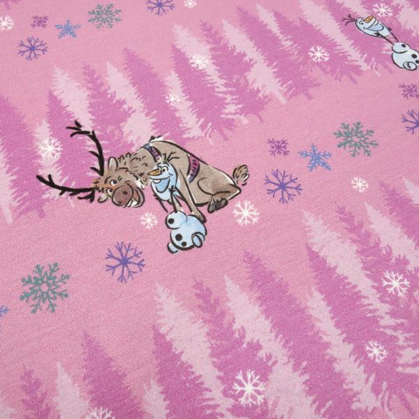 Fabric cotton jersey Disney Frozen Frozen Olfa design pink pink colorful children's fabric dress fabric license fabric