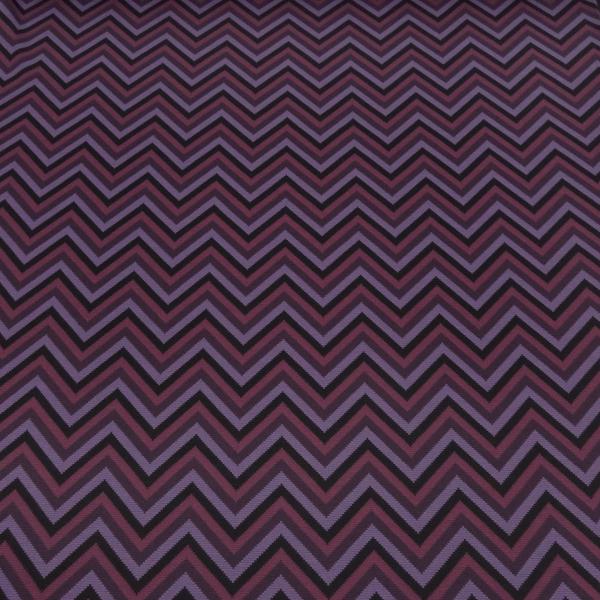 Fabric stretch jacquard knit jersey zig zag design pink lilac black purple dress fabric children's fabric