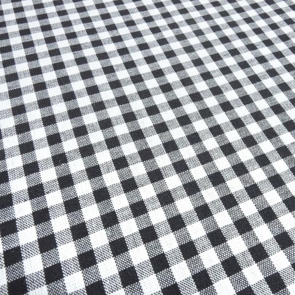 Stoff 100% Baumwolle Zefir Karo 5 mm in schwarz weiß Kleiderstoff Dekostoff Blusenstoff