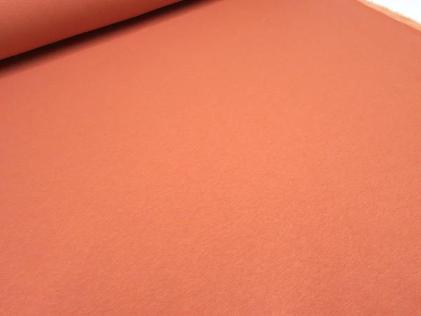 Stoff Alpenfleece Sweatshirtstoff pastell orange uni Kleiderstoff Kinderstoff Hoodiestoff​
