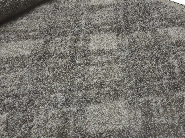 Fabric coarse bouclé wool knit fabric diamonds checks brown beige white coat fabric jacket fabric dress fabric wool fabric