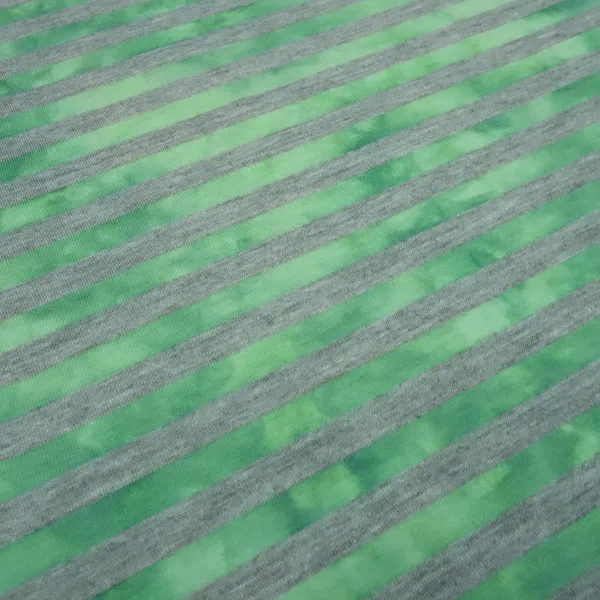 Fabric cotton jersey with 9 mm batik stripe design gray green striped dress fabric children's fabric