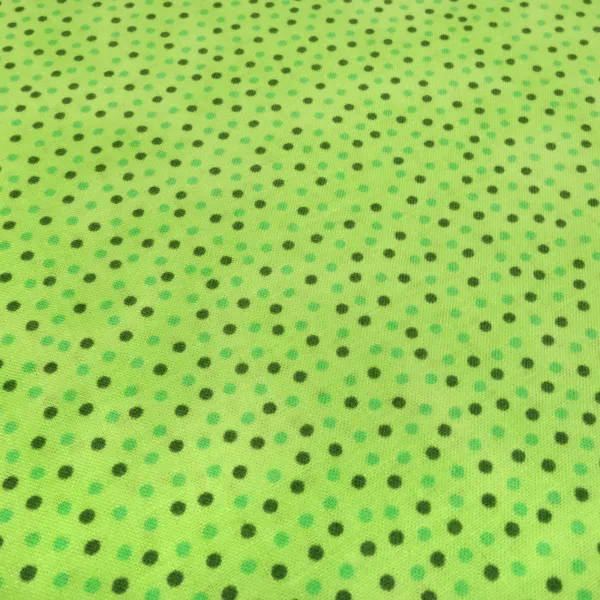 Stoff Baumwolle Popeline Querstretch mit 2 mm Punkte Pünktchen Design grün oliv Kleiderstoff Blusenstoff Dekostoff
