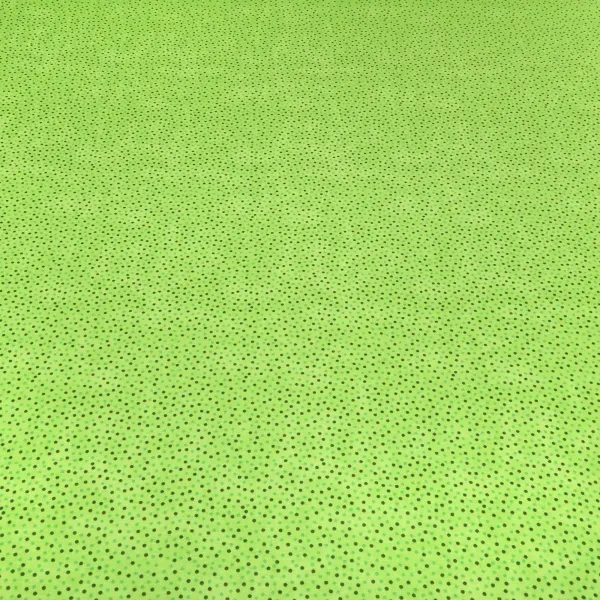 Stoff Baumwolle Popeline Querstretch mit 2 mm Punkte Pünktchen Design grün oliv Kleiderstoff Blusenstoff Dekostoff