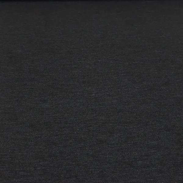 Stoff Sweatshirtstoff mit weicher angerauhter Innenseite und feinen Nadelstriefen Design anthrazit grau melange Kleiderstoff Hoodiestoff Kinderstoff