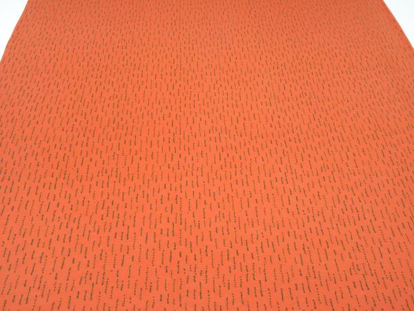 Cotton French Terry sweatshirt fabric with "Funky Stripes" stripe design orange khaki green children's fabric dress fabric
