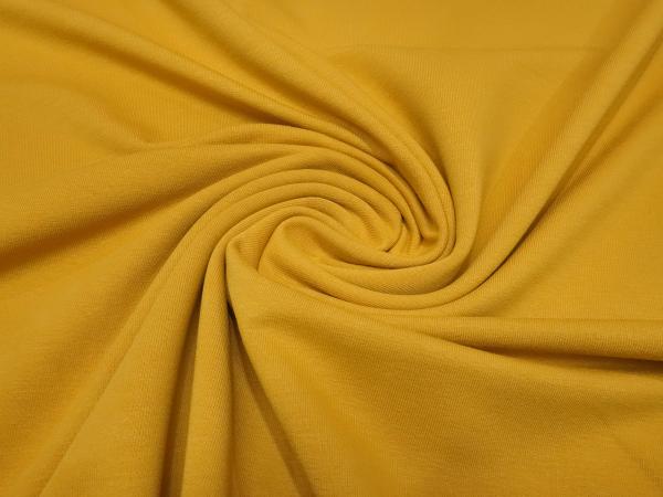 Fabric cotton french terry sweatshirt fabric summer sweat uni curry mustard