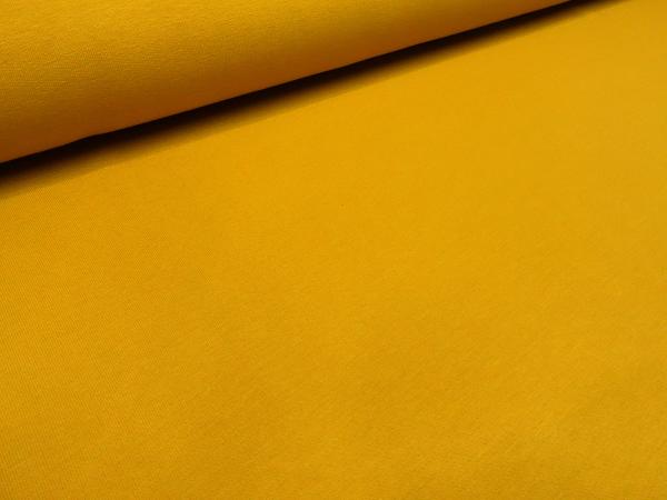 Fabric cotton french terry sweatshirt fabric summer sweat uni curry mustard