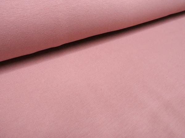 Fabric cotton french terry sweatshirt fabric summer sweat uni old pink