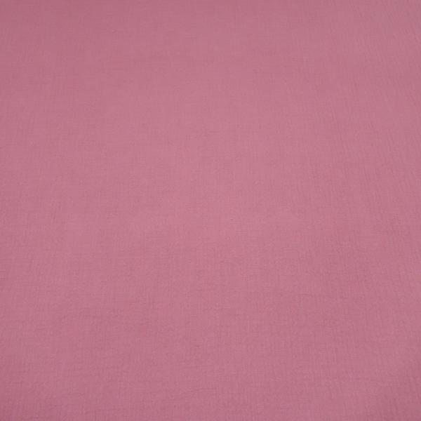 Stoff Baumwolle Musselin Double Gauze Spucktuch uni rosa Blusenstoff Kleiderstoff