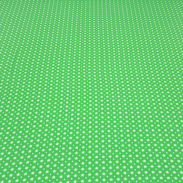 Stoff Baumwolle Jersey mit Sterne Stars Design grün weiß blau Kleiderstoff Kinderstoff