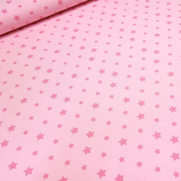 Stoff Baumwolle Jersey Sterne rosa pink Kinderstoff Kleiderstoff